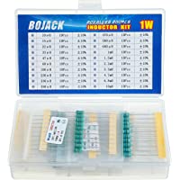 BOJACK 20 Valores 200 Piezas Inductor 10 uH a 10 mH 1 W Anillo de color Inductor 1 Watt Kit surtido